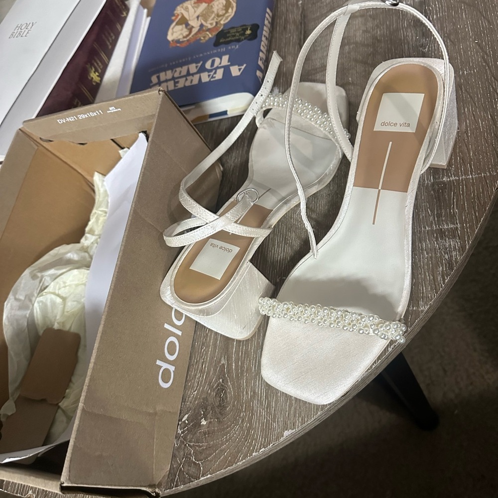 Dolce Vita White Strappy Sandals